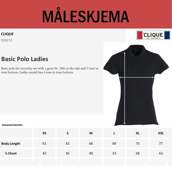 Basic Polo Ladies (D) - Bilde 2