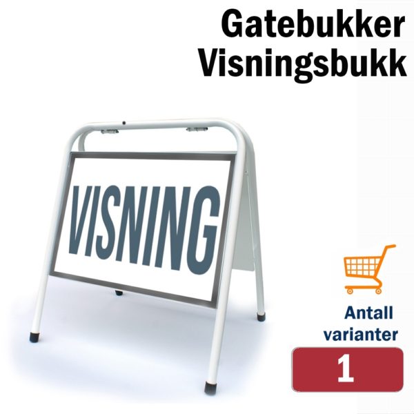 Visningsbukk 33x45cm Hvit