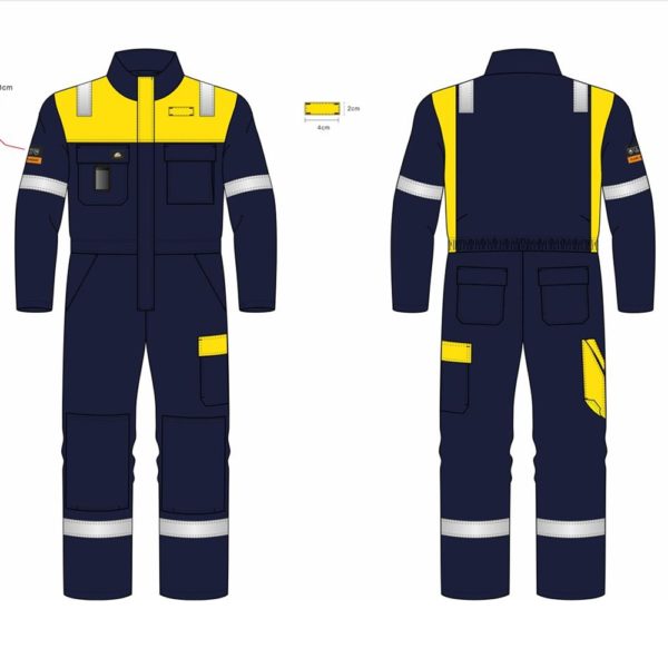 515000 Bulldog kjeledress, m/glidelås, flammehemmende NYHET